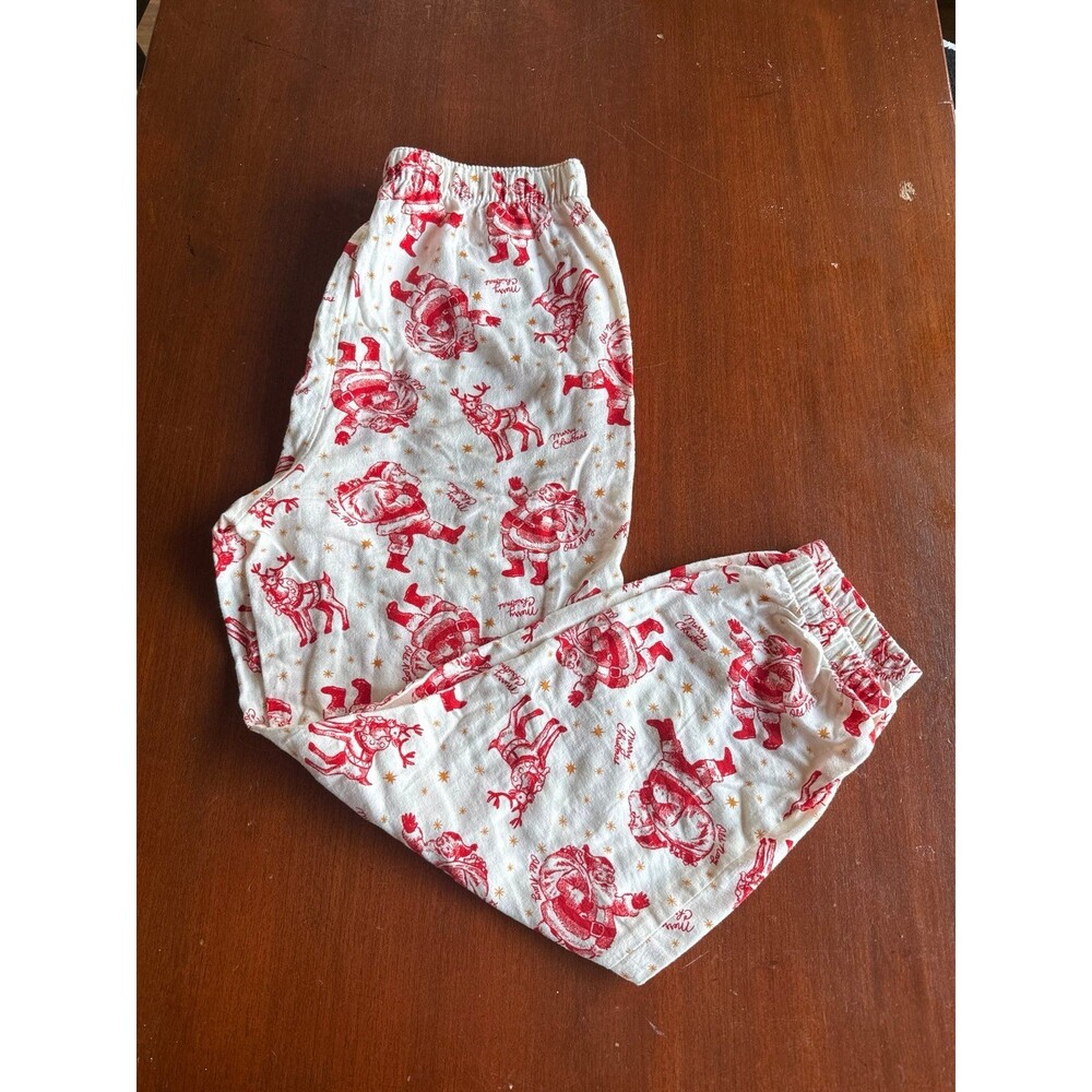 OLD NAVY retro vintage santa flannel pajama  pants NWOT